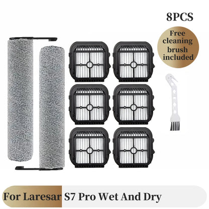 For Laresar S7 Pro Wet And Dry Vacuum Cleaner Replacement Main Roller Brush And Filter Set Household Merchandises Cleaning Parts