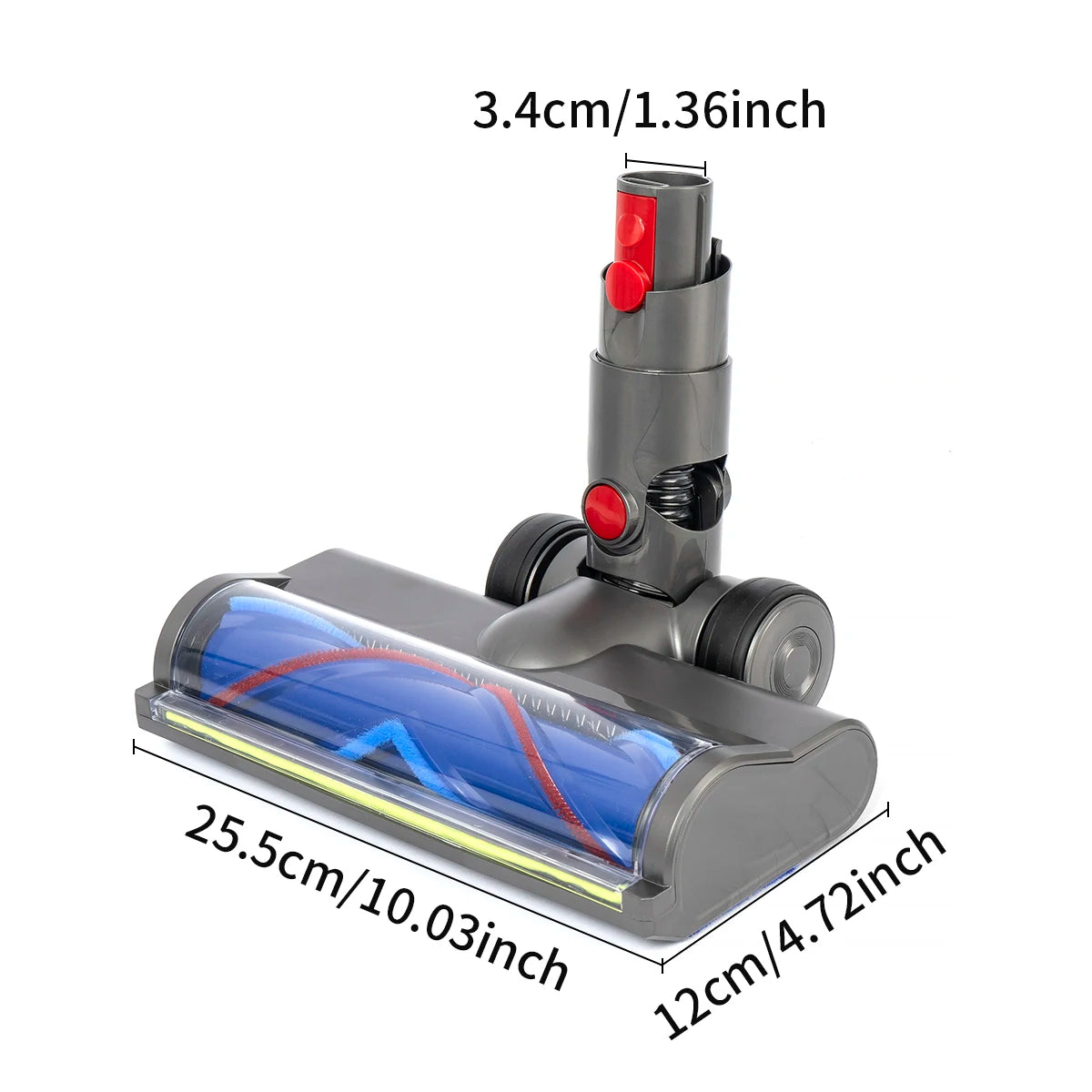 Soft Brush Roller & Brush Head For Dyson Vacuum Cleaner V12 Detect Slim, V15 Detect Slim, V8Slim, V10Slim, SV18, SV20, SV22