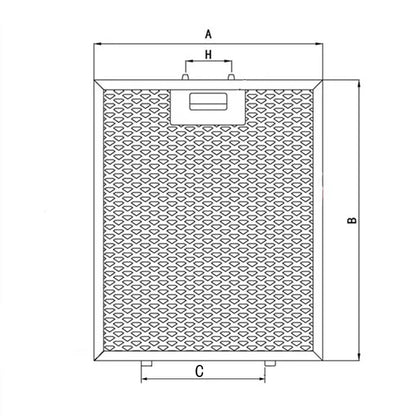 Range hood filter 565XB300 480X300 mm Cooker Hood Mesh Filter (Metal Grease Filter)