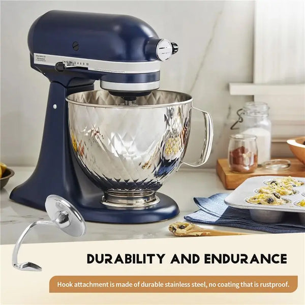 ABGP-Stainless Steel Dough Hook Attachment For Kitchenaid 4.5-5 Quart Tilt Head Stand Mixer, Replacement Parts Bread Hooks