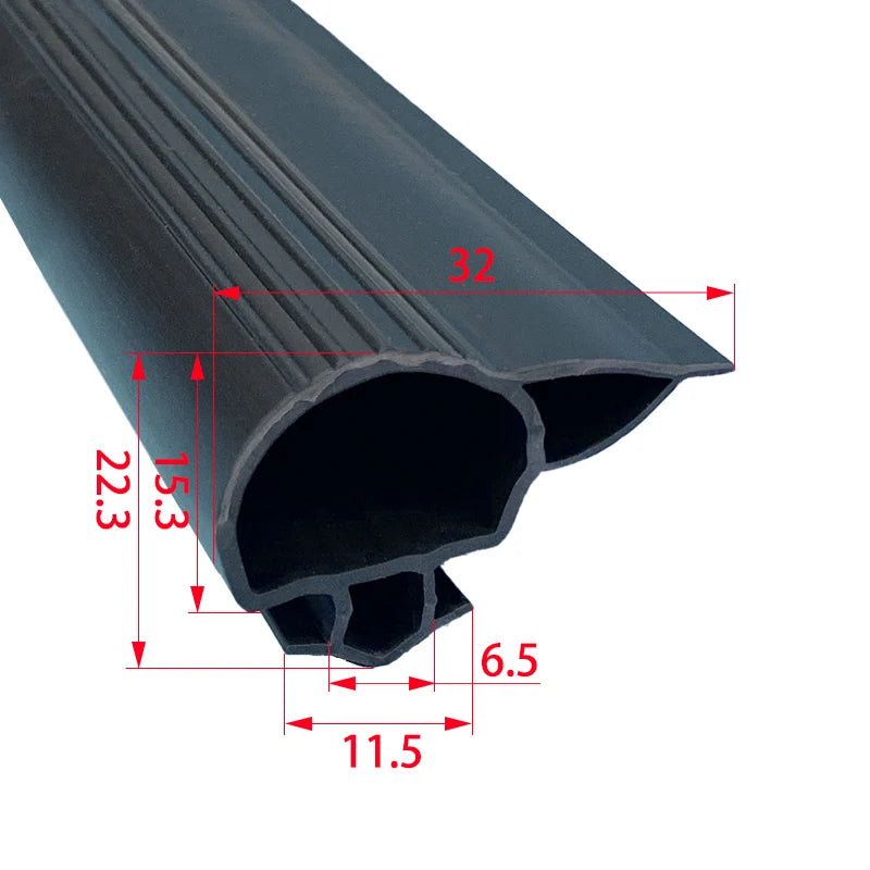 Refrigerator Door Seal — 2.5m Magnetic — Uncut Strip