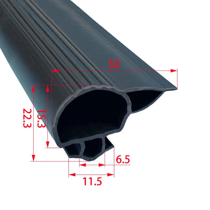 Refrigerator Door Seal — 2.5m Magnetic — Uncut Strip