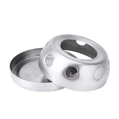 Hollow Teaware Round Teapot Warmer Teapot Stove Stainless Steel Base Heater