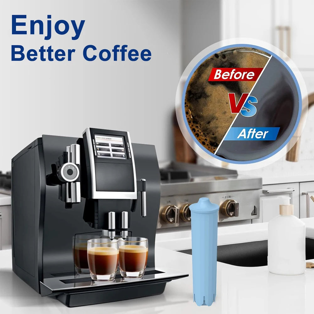 1/2/4pcs Coffee Machine Water Filter Replacement, Compatible with Jura Blue 67007, 71311, 71312