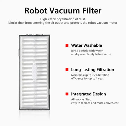 Compatible with Roborock S8/S8+/S8 Pro Ultra Robot Vacuum Cleaner Accessories Main Side Brush Mop Cloth Filter Dust Bag Spare Parts