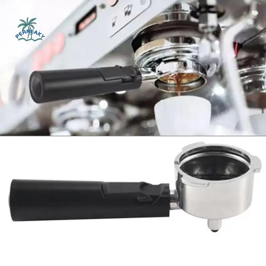 51mm Coffee Portafilter 3 Ears Stainless Steel Espresso Filter Handle Bottomless Coffee Machine Replacement Parts Barista