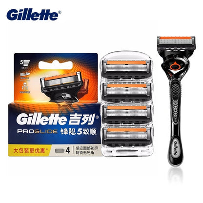 Gillette Proglide Blade 5 Layers Manual Safty Razor Blades Brand Shave Facial Beard Shaver Blades Men's Shaving Machine