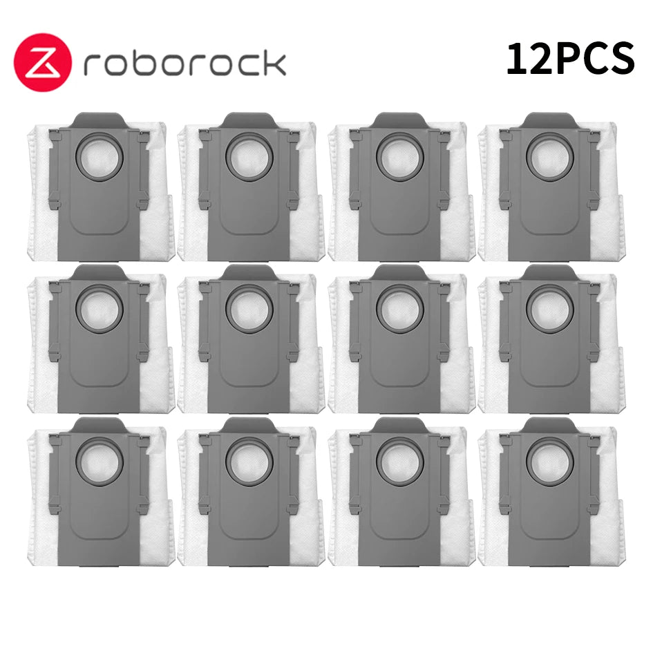 Compatible with Roborock S8 MaxV Ultra Robot Vacuum Spare Parts Main Side Brushes Mop Cloths HEPA Filters Dust Bags Accessories