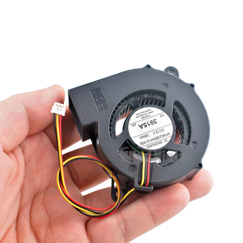 SF6023BRH12-03E 6cm 60mm Blower Fan 60x60x23mm DC12V 0.20A 3-Pin Turbine Cooling Fan for Projectors