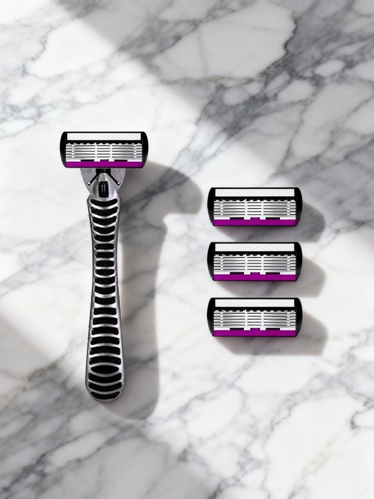 Six-Layer Razor Replacement Cartridges — Colour Options