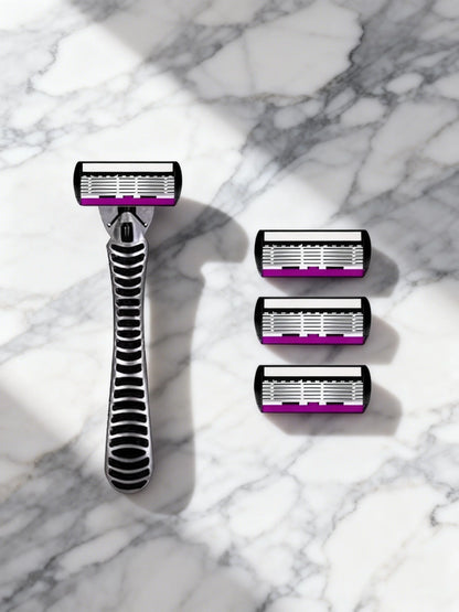 Six-Layer Razor Replacement Cartridges — Colour Options