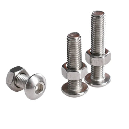 M2 M3 M4 M5 M6 304 Stainless Steel Allen Screw Nut Washer Kit Hex Socket Bolts Gaskets Set Hexagonal Machine Screws Assortment