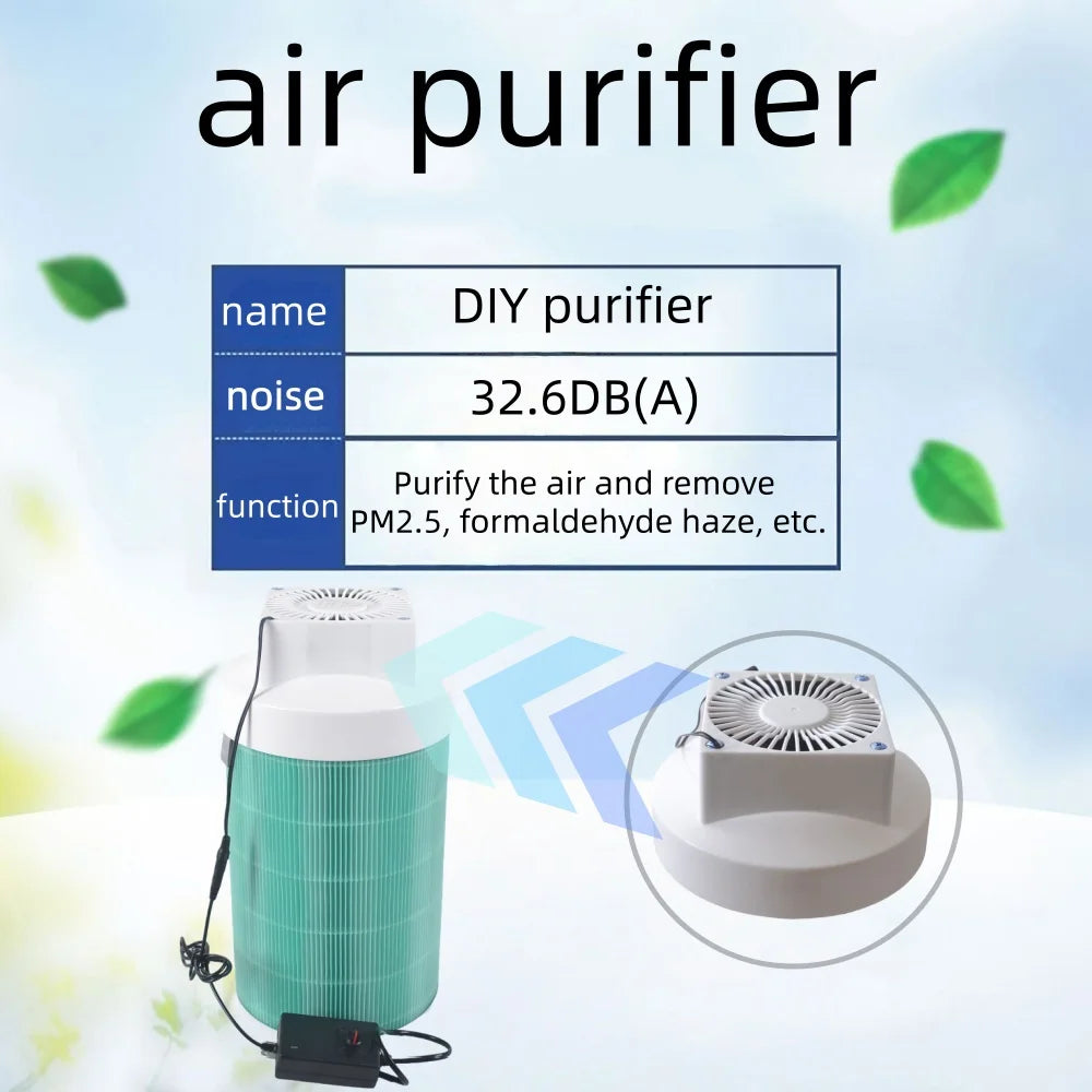 DIY Simple Air Purifier, Compatible with Xiaomi 1/2/3/2s/pro Filter, Homemade DIY Air Purifier, Formaldehyde Removal