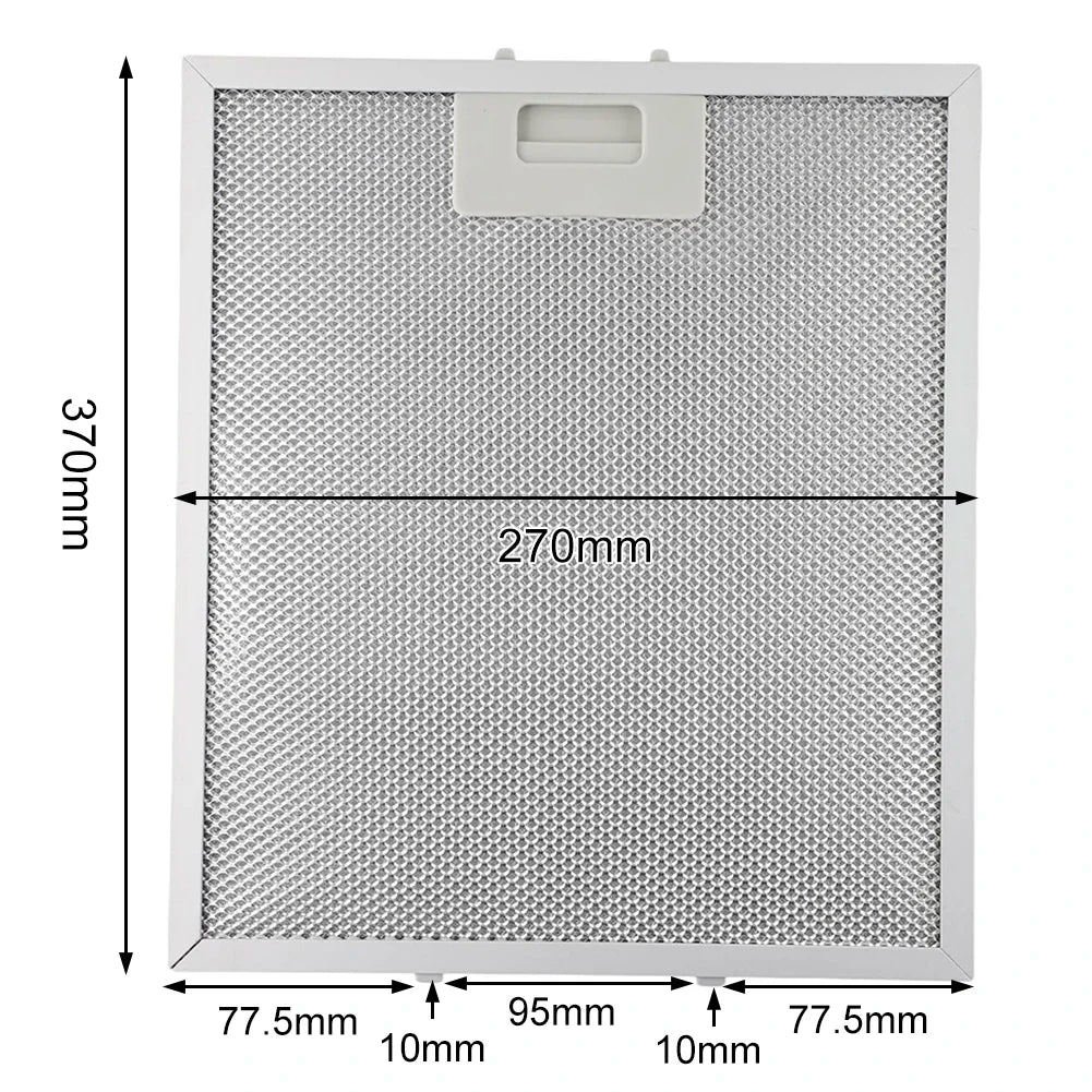 Range Hood Filter Exhaust Grease Filter 370*270mm Sliver Filter For Kitchen Exhauster Cooking Cleaning Supplies Parts