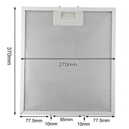 Range Hood Filter Exhaust Grease Filter 370*270mm Sliver Filter For Kitchen Exhauster Cooking Cleaning Supplies Parts