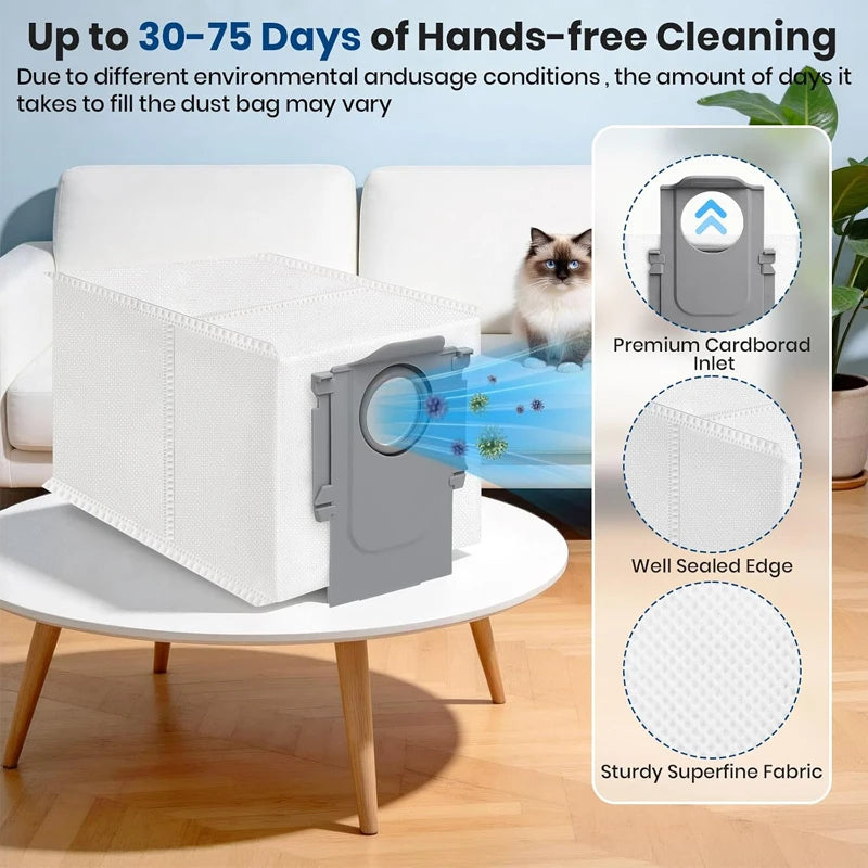 Compatible with Roborock Qrevo Edge / EdgeC / Edge S5A / 5V1 / Curv Vacuum Parts Main Roller Side Brush Hepa Filter Mop Cloth Dust Bag