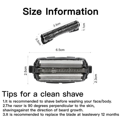 Electric Shaver Heads Compatible with Panasonic Shaver Replacement Foil and Blade Cutter Head for Panasonic ES-CST2Q,CST2S,ST21,CST2R