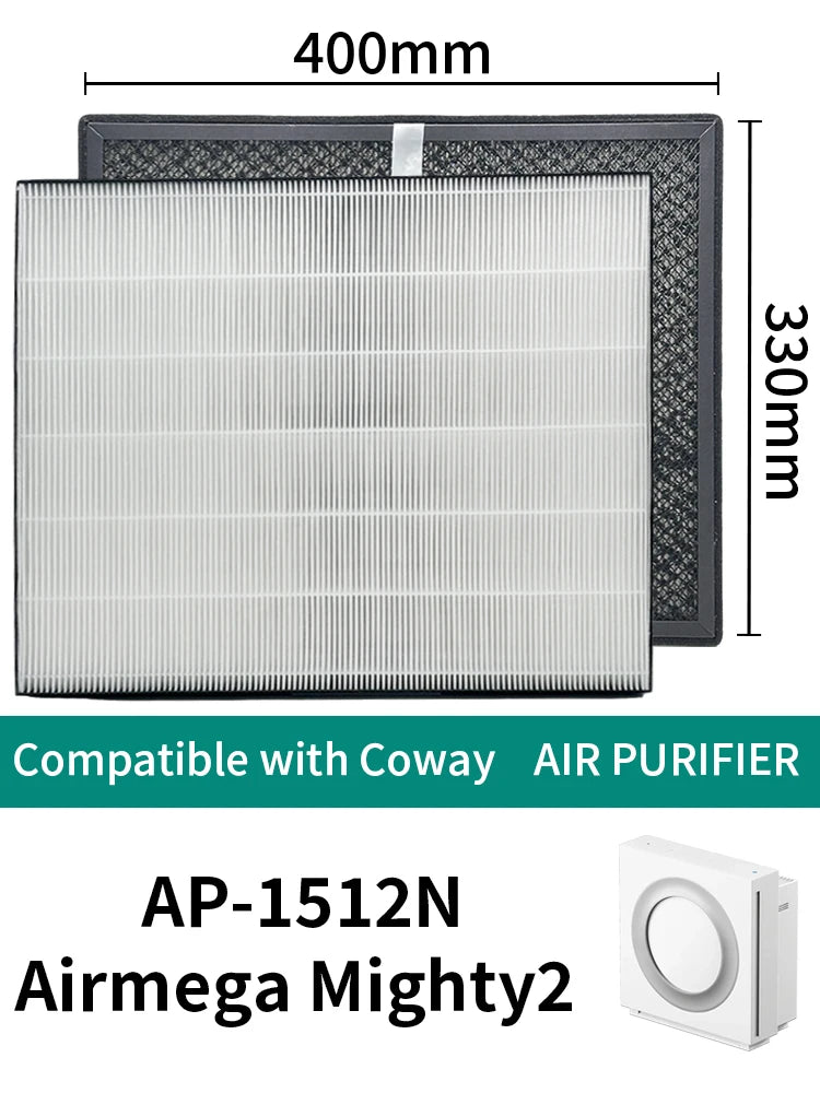 Airmega Mighty2 Replacement Filter is Compatible with Coway AP-1512N Airmega Mighty2