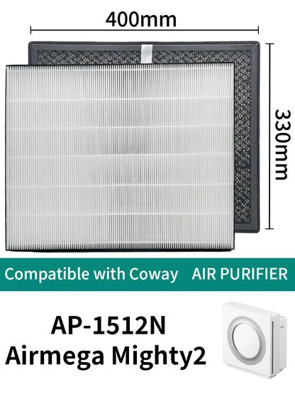 Airmega Mighty2 Replacement Filter is Compatible with Coway AP-1512N Airmega Mighty2