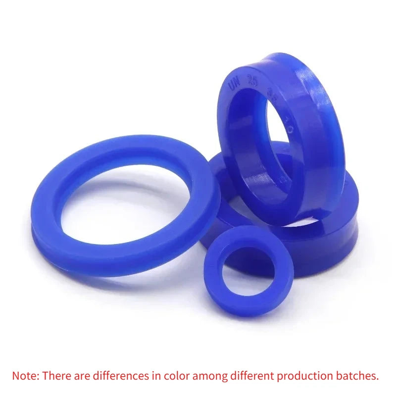 5/10PCS Blue UN Oil Seals ID 20/22/24/25/28/30mm PU Polyurethane Hydraulic Radial Shaft Piston Rod U Lip O Ring Sealing Gaskets