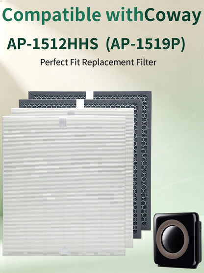 AP-1512HHS / H13 HEPA Filter With Activated Carbon For Coway AP-1512HHS / AP-1518 Air Purifier Replacement Part