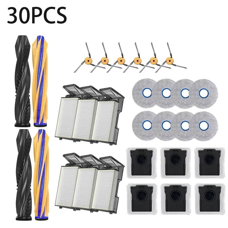 Dreame X60 Ultra Robot Vacuum Spare Parts Consumables Main Side Brush Hepa Filter Mop Cloth Dust Bag Accessories