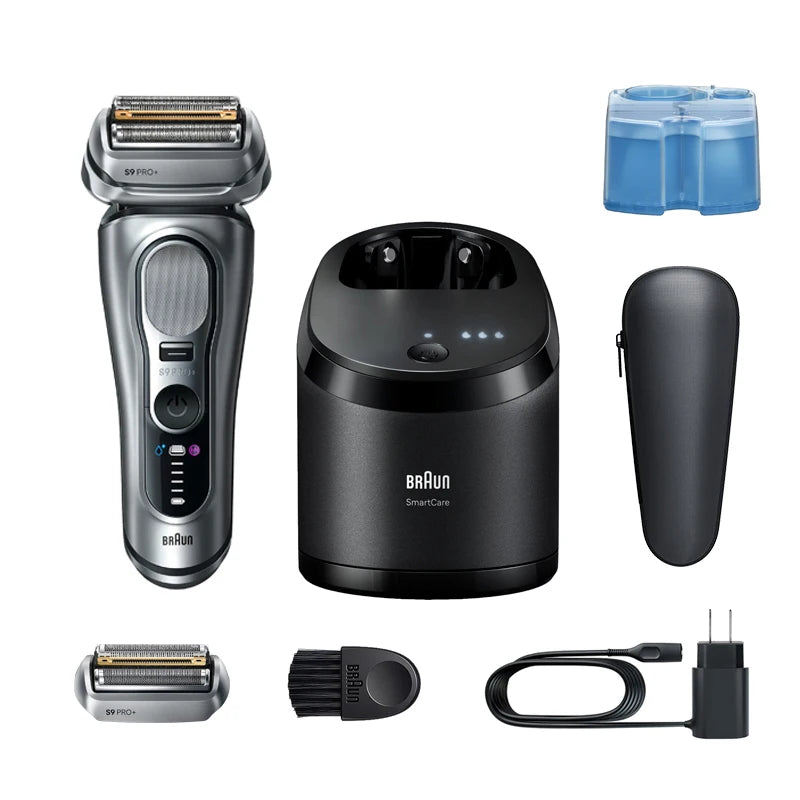 Electric Shaver & Cleaning Station Set — 9768cc Reference