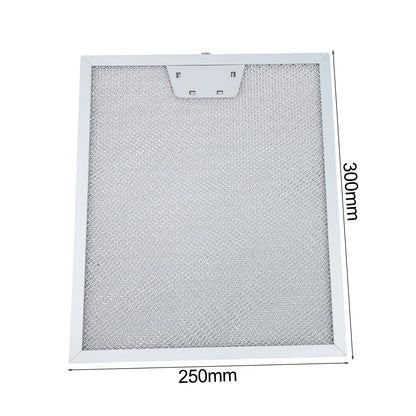 3pcs Aluminium Range Hood Grease Filters 300x250mm FiveLayer Metal Screens Filter Replace For Kitchen Ventilation Odour Removal