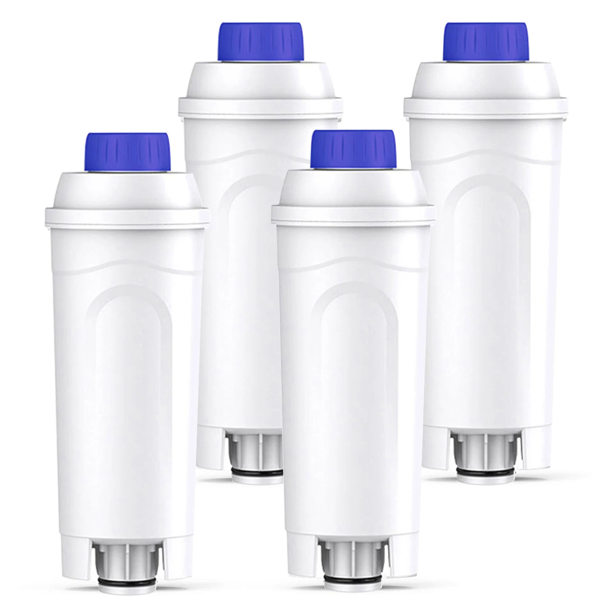 4PCS Water Filters Replacement for De'Longhi Coffee Machines, Compatible with DLSC002 Coffee Maker Water Filter Cartridges