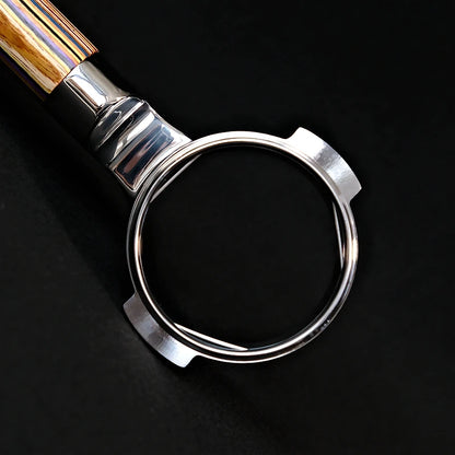 Mischief 58mm Bottomless Portafilter | Rainbow Skateboard Wood Handle | 316 Stainless Steel | Espresso Coffee Machine Accessory