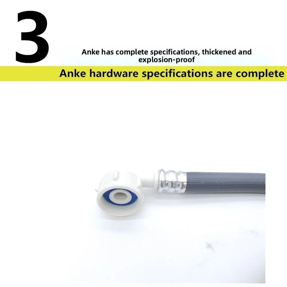 Automatic Washing Machine Inlet Hose 3/4 Inch High Pressure European Water Inlet Hose ‌Explosion Proof Garden Water Supply Pipe