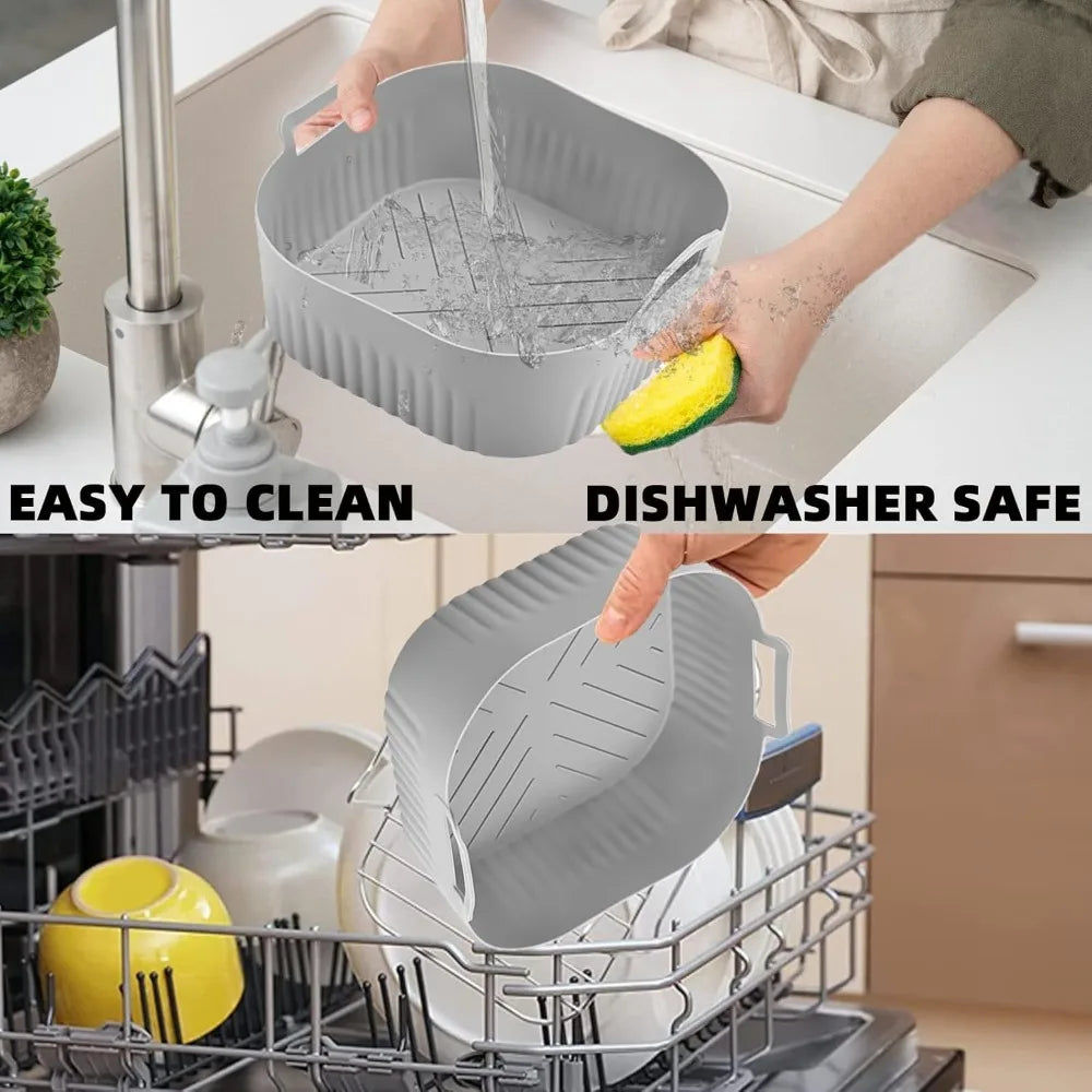Silicone Air Fryer Mold Reusable for Philips NA229 4.2L Non-Stick Heat Resistant Instead of Baking Paper AirFryer Accessories