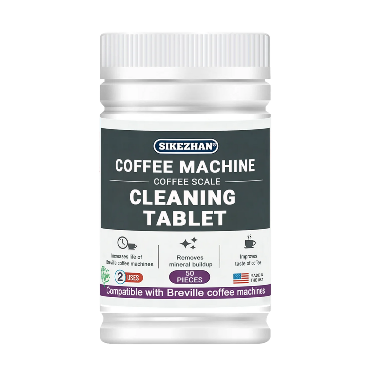 Cleaning Tablets Compatible with Breville Espresso Machines — 10 / 50 Pack