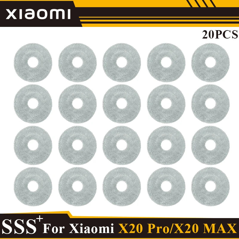 Compatible with Xiaomi Robot Vacuum X20 Max /X20 Pro/ D109GL /D102GL Accessories Main Roller Side Brush, Filter, Mop, Dust Collected Ba