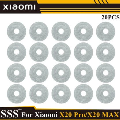 Compatible with Xiaomi Robot Vacuum X20 Max /X20 Pro/ D109GL /D102GL Accessories Main Roller Side Brush, Filter, Mop, Dust Collected Ba