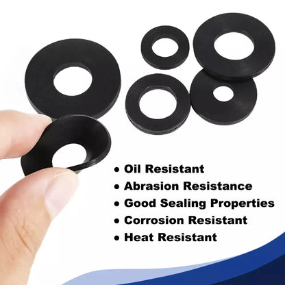 Beicai 1/8" 1/4" 3/8" 1/2" 3/4" ~ 2" BSP NBR Nitrile Rubber Washing Machine Shower Hose Washers Gaskets Thick 1.4mm-3.5mm