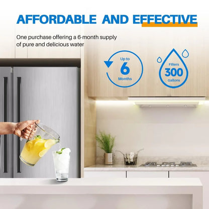 Replacement Refrigerator Water Filter Compatible with Bosch 11025825 / 11028820 / KWF1000 / 0060820860 / 644845 — Model Options