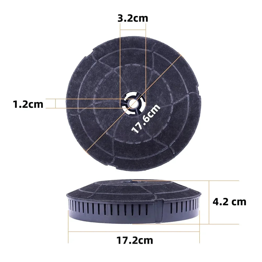 2pcs Activated Carbon Filter For Range Hoods 172x42mm Replacement For CHF57 KF57 Model 57 Odour Control