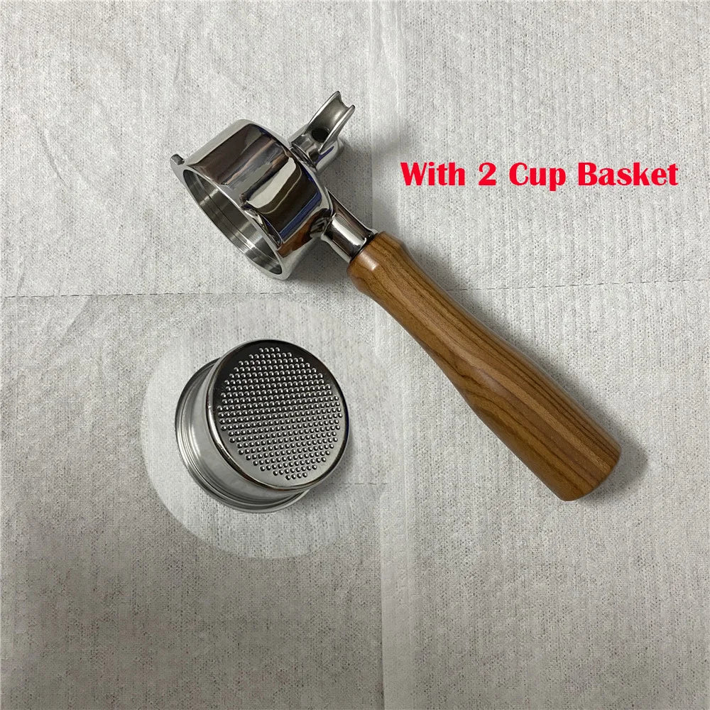 51mm Double Mouthed Coffee Portafilter For Homix/Gypas/Hibrew h11/Oster/Phico Coffee Machine Stainless Steel Coffee Handle