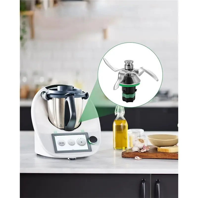 KEOL-Replacement Blade For TM5 And For TM6, High-Quality Stainless Steel Mixing Knife Perfect For Chopping, Stirring