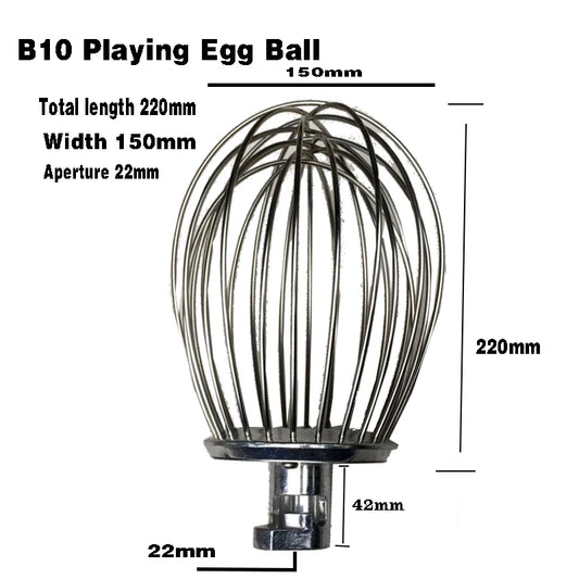 B10 Mixer to beat egg balls 304 stainless steel wire whip stirrer accessories Blender milkshake noodle machine parts