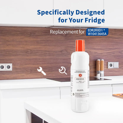 Replacement Refrigerator Water Filter Compatible with Whirlpool EDR2RXD1 / W10413645A / WRF989SDAB
