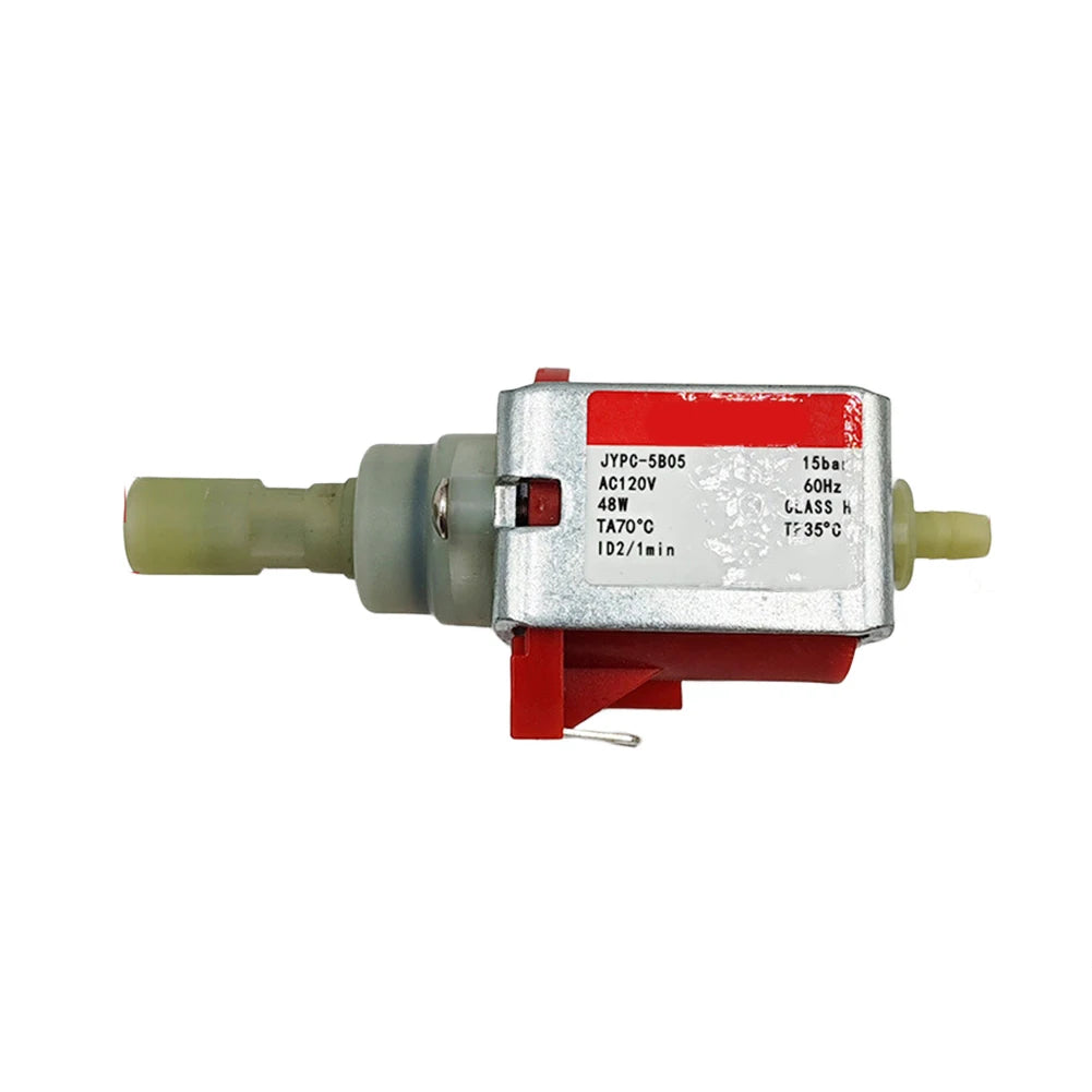 Silver Iron Solenoid Valve Water Pump For Espresso Coffee Machine 700ccmin Flow Rate AC 110V 120V Brewing System Accessories