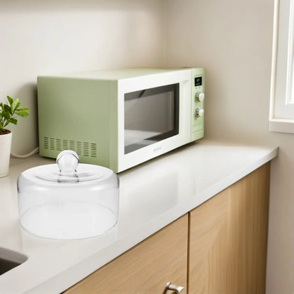 Microwave Glass Splatter Cover 9x6.7 Inch Clear Plate Splatter Guard Lid Food Dome Cake Dome Veggie Dessert Platter Cover