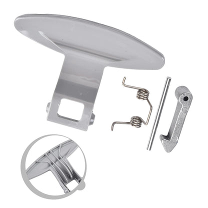 Grey Plastic Door Handle Kit 3650EN3005 9.5x6.5cm Replacement Part Compatible with LG Front Load Washing Machine WD8013F WD1460FHD Accessori