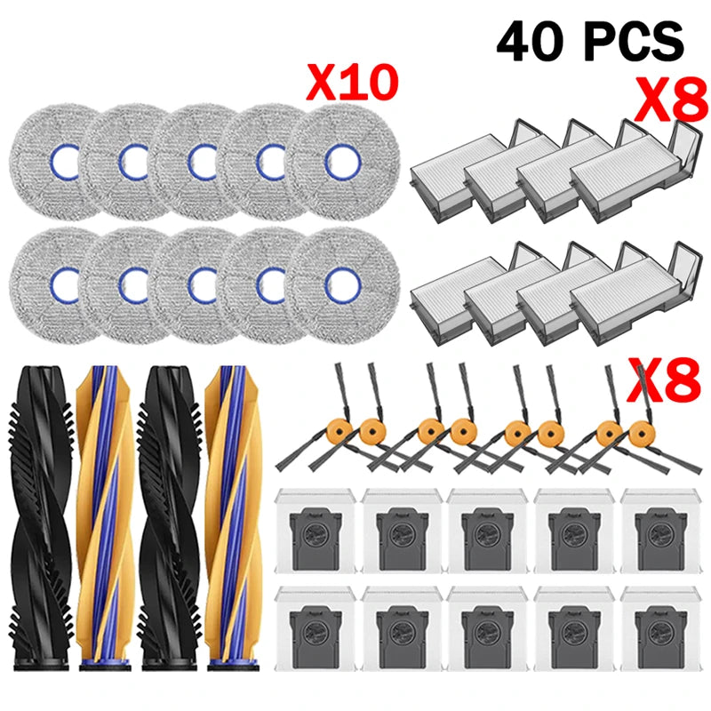 Dreame X50s Ultra Robot Vacuum Cleaner Accessories Main Side Brush HEPA Filter Mop Cloths Dust Bag Spare Parts