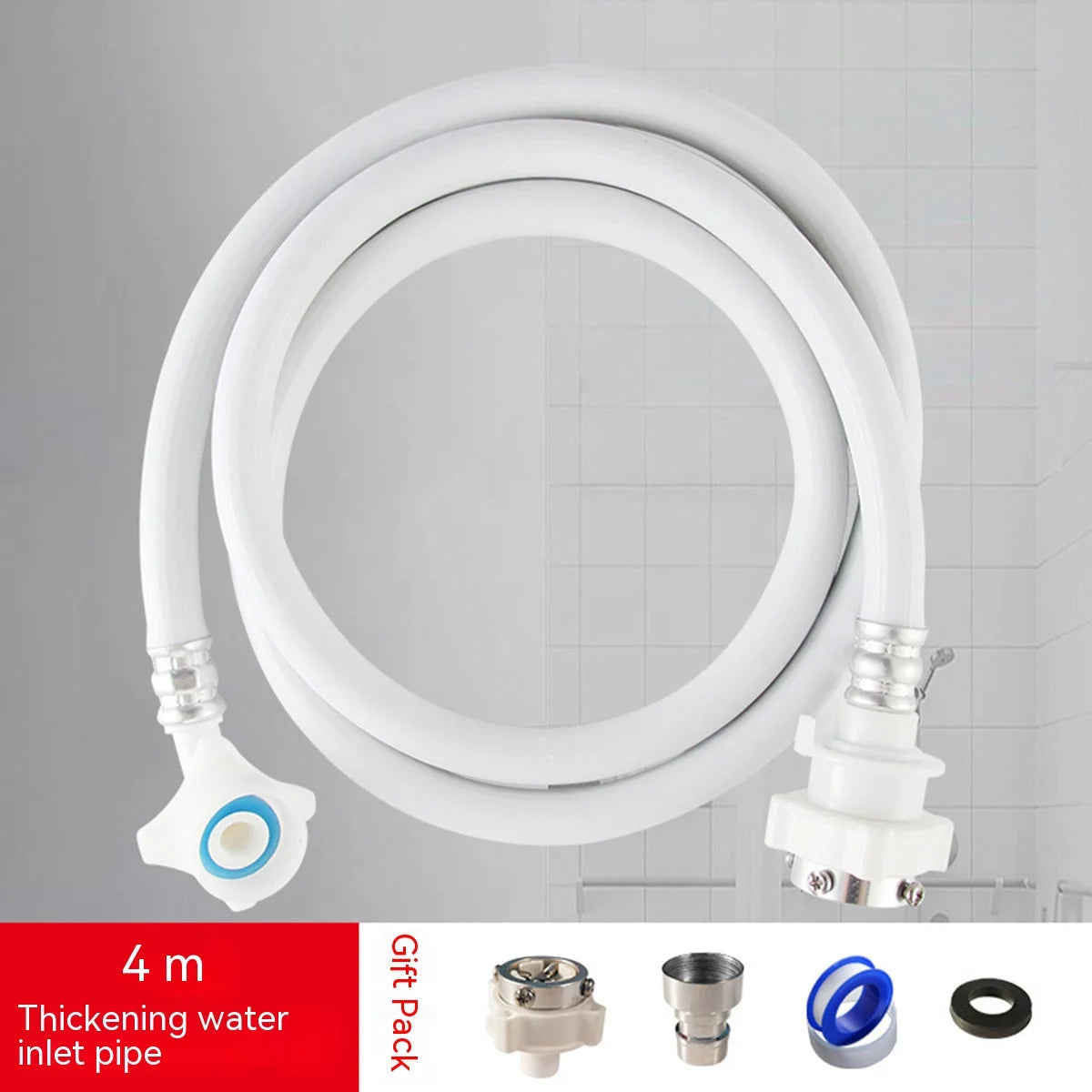 Explosion-proof Washing Machine Inlet Pipe Compatible with Most Faucet Installation