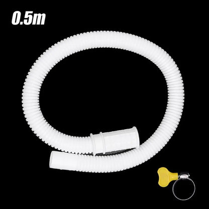 Washing Machine Dishwasher Drain Hose Pipe Waste Water Outlet Expel Soft Tube White PP Plumbing Stretchable Flexible Hose