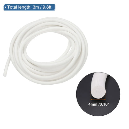 3/6Meters High Density Solid Sponge Rubber Backer Rod Silicone Foam Seal Strip Weather Stripping Cord for Sealing Gap Insulation