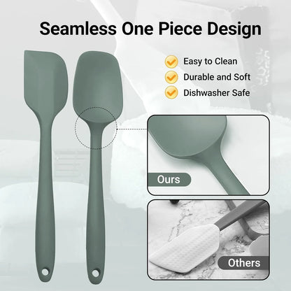6/9 Pieces Silicone Bakeware Spatula Set Non Stick Heat Resistant Spatulas Cooking Kitchen Essentials Baking Tools